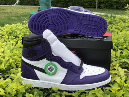 JORDAN 1 HIGH x COURT VIOLET BLANC 