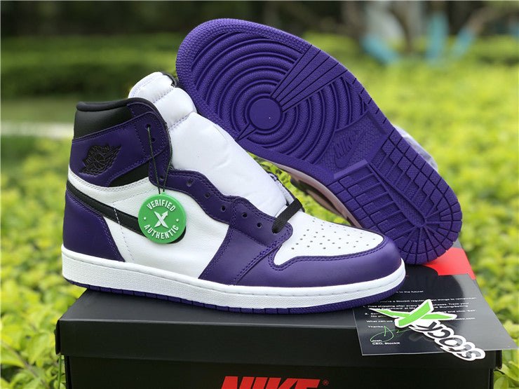JORDAN 1 HIGH x COURT VIOLET BLANC 