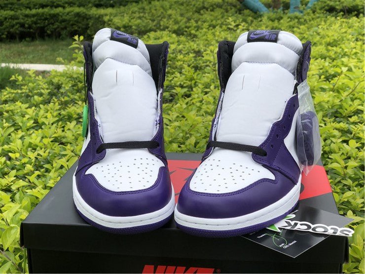 JORDAN 1 HIGH x COURT VIOLET BLANC 