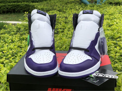 JORDAN 1 HIGH x COURT VIOLET BLANC 