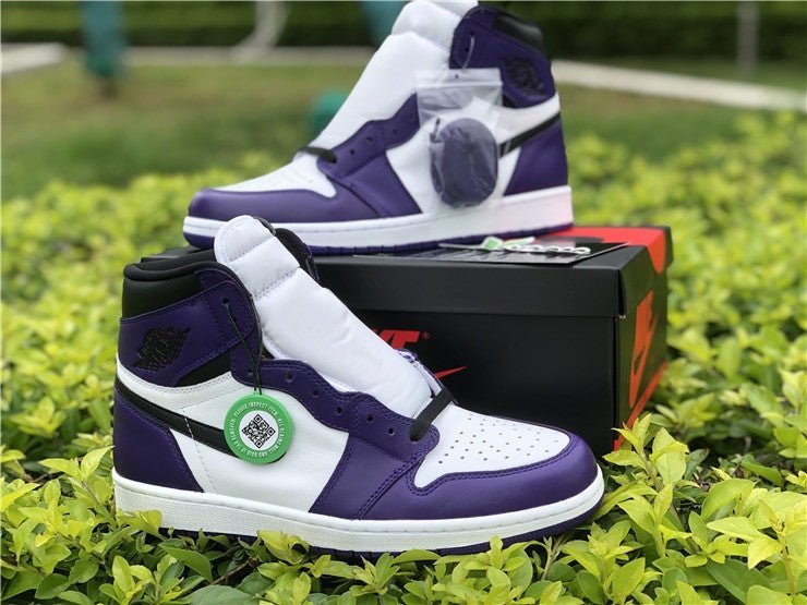 JORDAN 1 HIGH x COURT VIOLET BLANC 