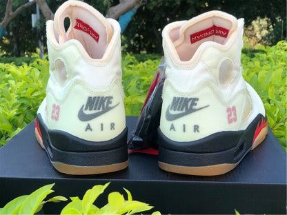 JORDAN 5 RETRO x OFF-WHITE SAIL 
