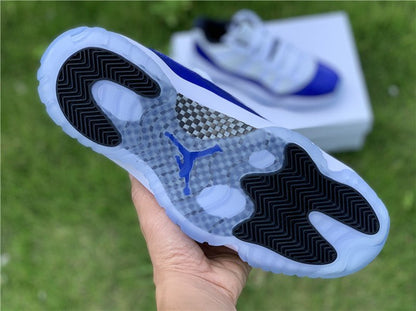 AIR JORDAN 11 LOW PURPLE CONCORD BLANC/NOIR-CONCORD