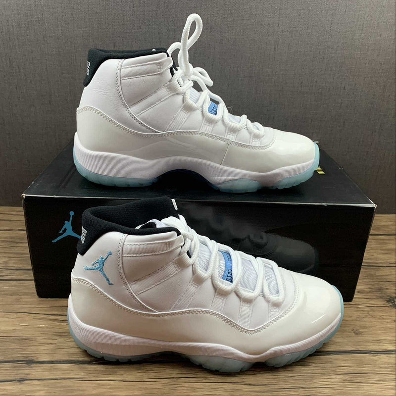 AIR JORDAN 11 RETRO 2014 BLANC/BLANC/BLEU LÉGENDE