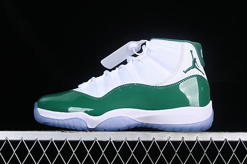 AIR JORDAN 11 RETRO BLANC/VERT
