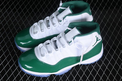 AIR JORDAN 11 RETRO BLANC/VERT