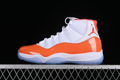 AIR JORDAN 11 RETRO BLANC/ORANGE
