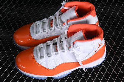 AIR JORDAN 11 RETRO BLANC/ORANGE