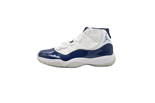 AIR JORDAN 11 RETRO WIN LIKE 82 BLANC/BLEU MARINE NOIRE-BLEU UNIVERSITÉ