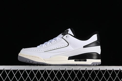 AIR JORDAN 2/3 RETRO BLANC/NOIR/VOILE/GRIS CIMENT 