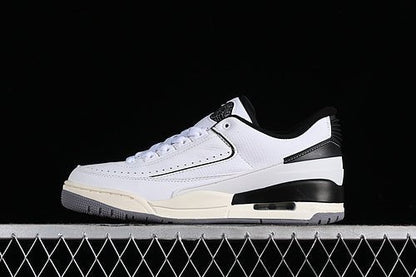 AIR JORDAN 2/3 RETRO BLANC/NOIR/VOILE/GRIS CIMENT 