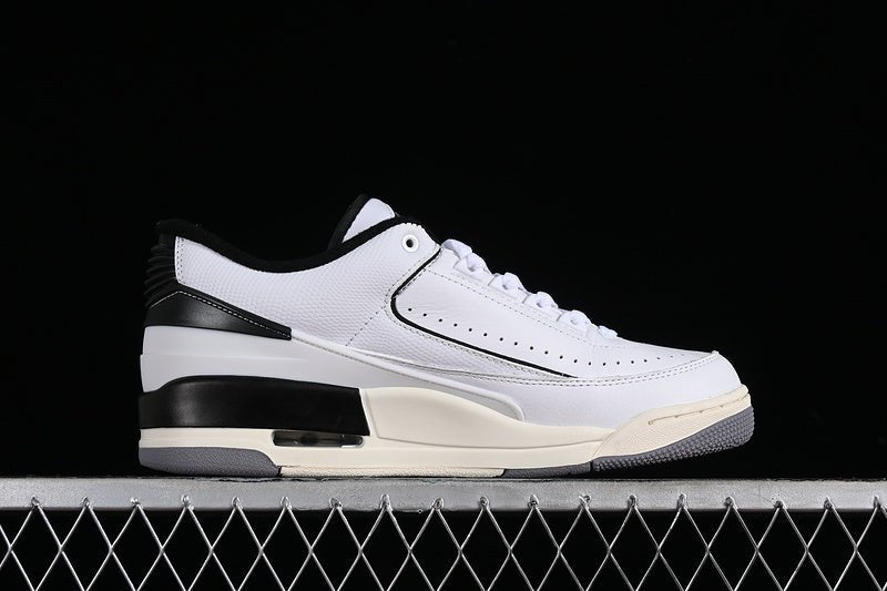AIR JORDAN 2/3 RETRO BLANC/NOIR/VOILE/GRIS CIMENT 