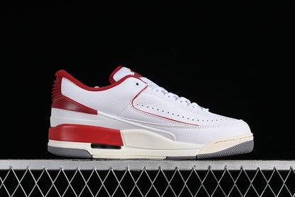 AIR JORDAN 2/3 RETRO BLANC/ROUGE UNIVERSITAIRE/VOILE/GRIS CIMENT