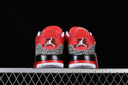 AIR JORDAN 3 NOIR/ROUGE/GRIS