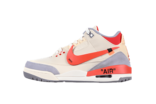 AIR JORDAN 3 CO-BRANDING GRIS/ORANGE/JAUNE