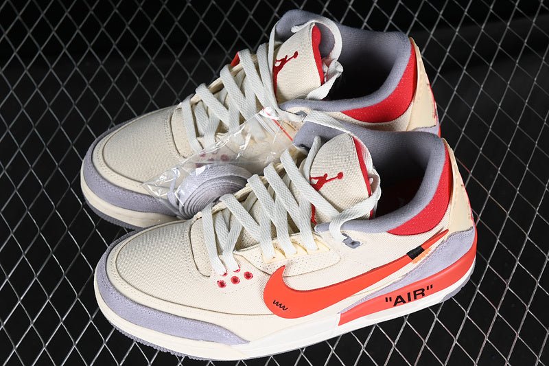 AIR JORDAN 3 CO-BRANDING GRIS/ORANGE/JAUNE