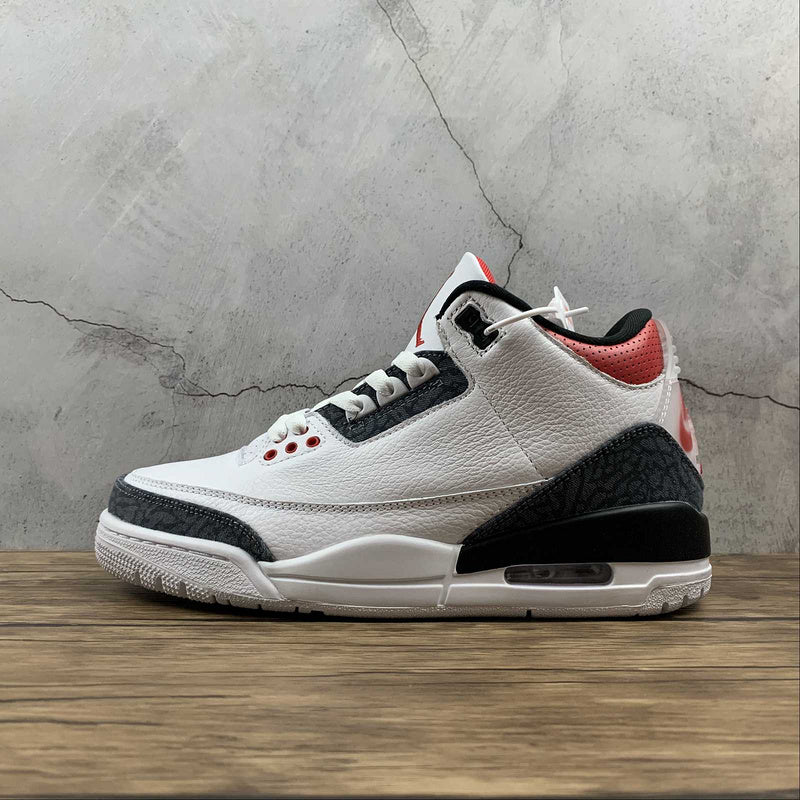 AIR JORDAN 3 RETRO DENIM SE ROUGE FEU BLANC/ROUGE FEU/NOIR 
