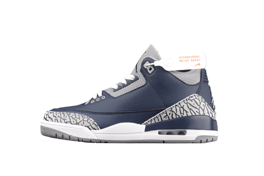 AIR JORDAN 3 RETRO GEORGETOWN MIDNIGHT NAVY/CEMENT GREY/BLANC