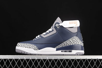 AIR JORDAN 3 RETRO GEORGETOWN MIDNIGHT NAVY/CEMENT GREY/BLANC