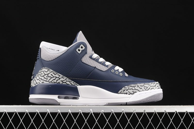 AIR JORDAN 3 RETRO GEORGETOWN MIDNIGHT NAVY/CEMENT GREY/BLANC