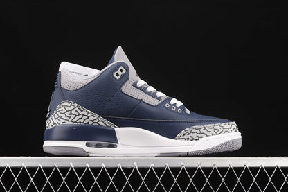 AIR JORDAN 3 RETRO GEORGETOWN MIDNIGHT NAVY/CEMENT GREY/BLANC