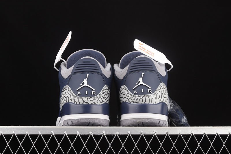 AIR JORDAN 3 RETRO GEORGETOWN MIDNIGHT NAVY/CEMENT GREY/BLANC