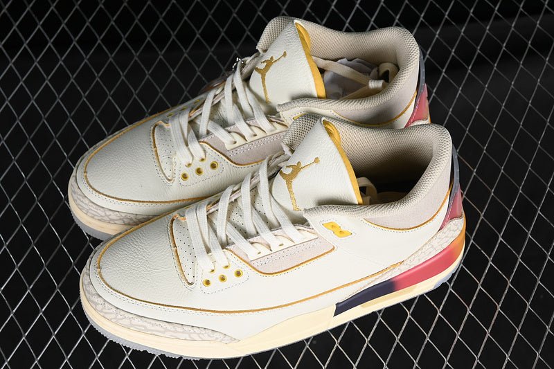 AIR JORDAN 3 RETRO GRIS/NOIR/ORANGE/MARRON