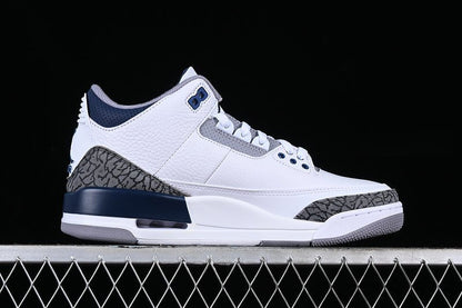 AIR JORDAN 3 RETRO MIDNIGHT NAVY BLANC/NOIR/GRIS/BLEU