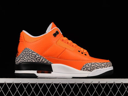AIR JORDAN 3 RETRO ORANGE/BLANC/NOIR