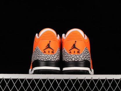 AIR JORDAN 3 RETRO ORANGE/BLANC/NOIR