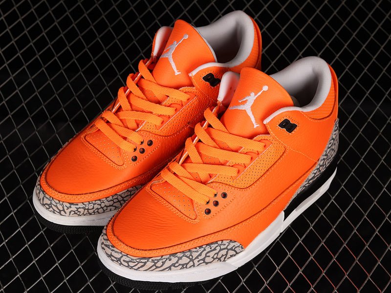 AIR JORDAN 3 RETRO ORANGE/BLANC/NOIR
