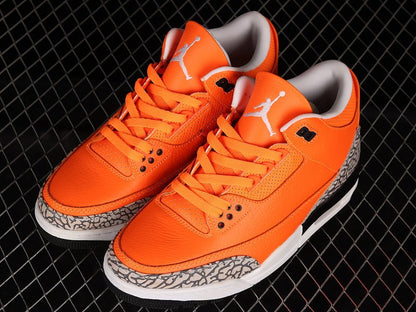 AIR JORDAN 3 RETRO ORANGE/BLANC/NOIR