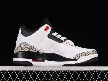 AIR JORDAN 3 RETRO BLANC/NOIR-GRIS CMNT-INFRRD 23