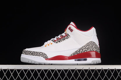 AIR JORDAN 3 RETRO BLANC/CURRY CLAIR/ROUGE CARDINAL/GRIS CIMENT