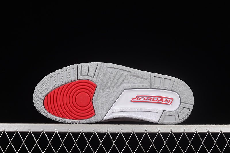 AIR JORDAN 3 RETRO BLANC/CURRY CLAIR/ROUGE CARDINAL/GRIS CIMENT