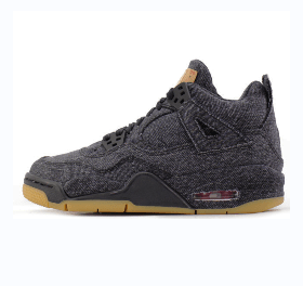 Air Jordan 4 Levi's Noir