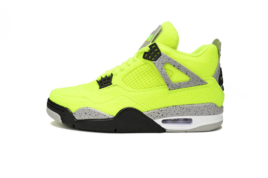 Air Jordan 4 Plush Jaune Fluorescent