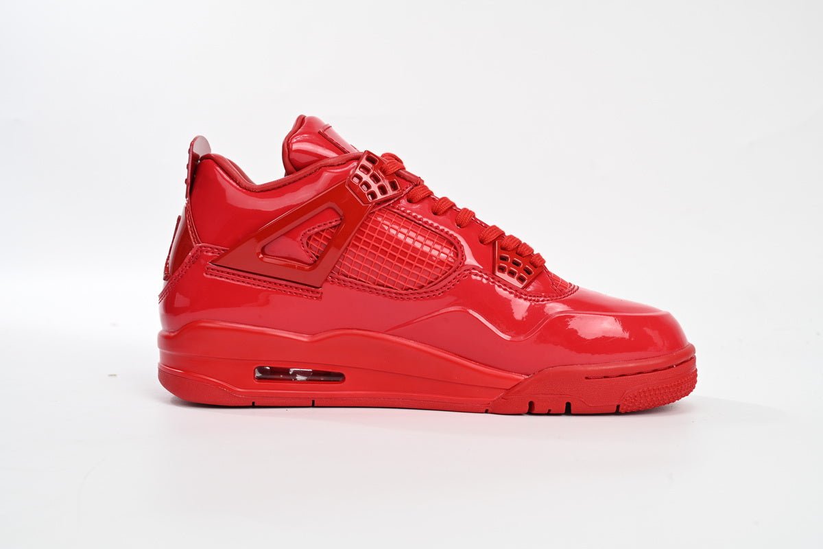 Air Jordan 4 Retro Cuir Laqué Rouge