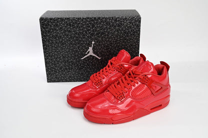 Air Jordan 4 Retro Cuir Laqué Rouge