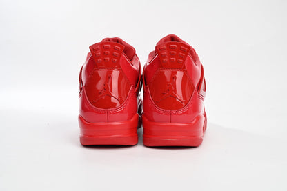 Air Jordan 4 Retro Cuir Laqué Rouge