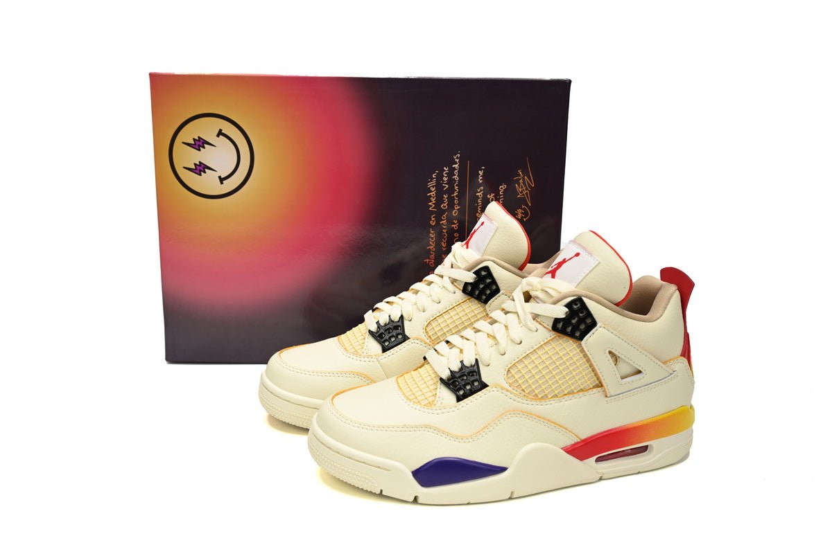 Air Jordan 4 Blanc Bleu Rouge