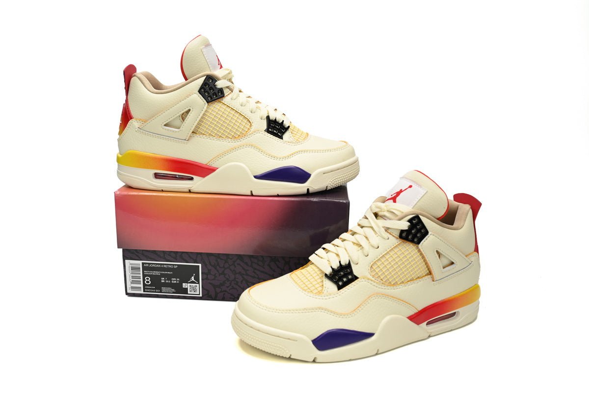 Air Jordan 4 Blanc Bleu Rouge