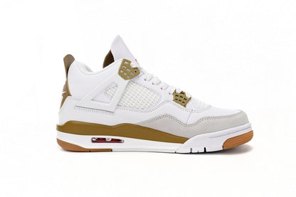 Air Jordan 4 Blanc Marron
