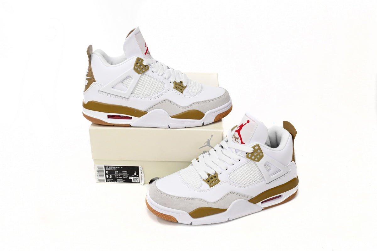Air Jordan 4 Blanc Marron