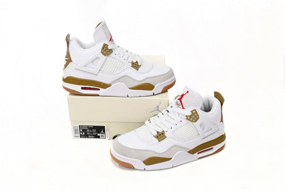 Air Jordan 4 Blanc Marron