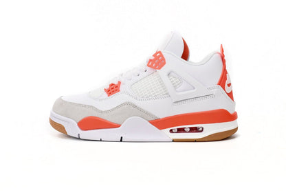 Air Jordan 4 Blanc Orange