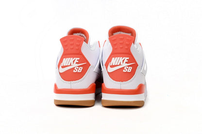 Air Jordan 4 Blanc Orange