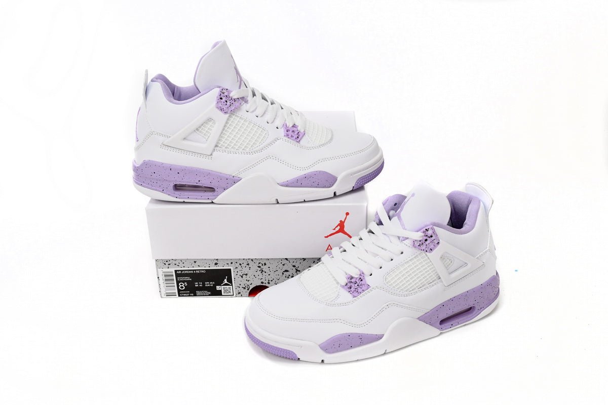Air Jordan 4 Blanc Violet