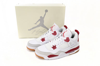 Air Jordan 4 Blanc Rouge