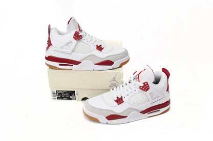 Air Jordan 4 Blanc Rouge